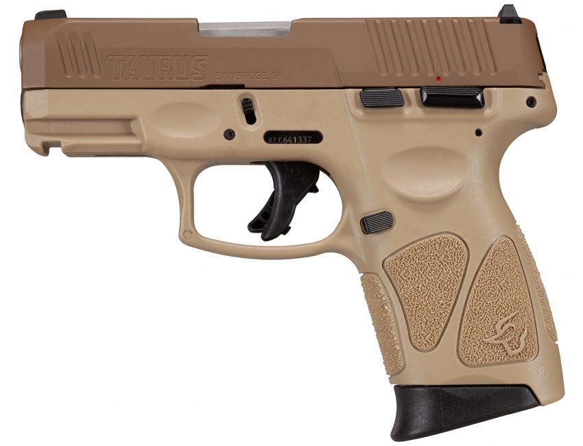 Taurus G3c Compact Pistol Tan Coyote 9mm 32in Barrel 10rd Ma Compl Semi Auto Pistols 0379