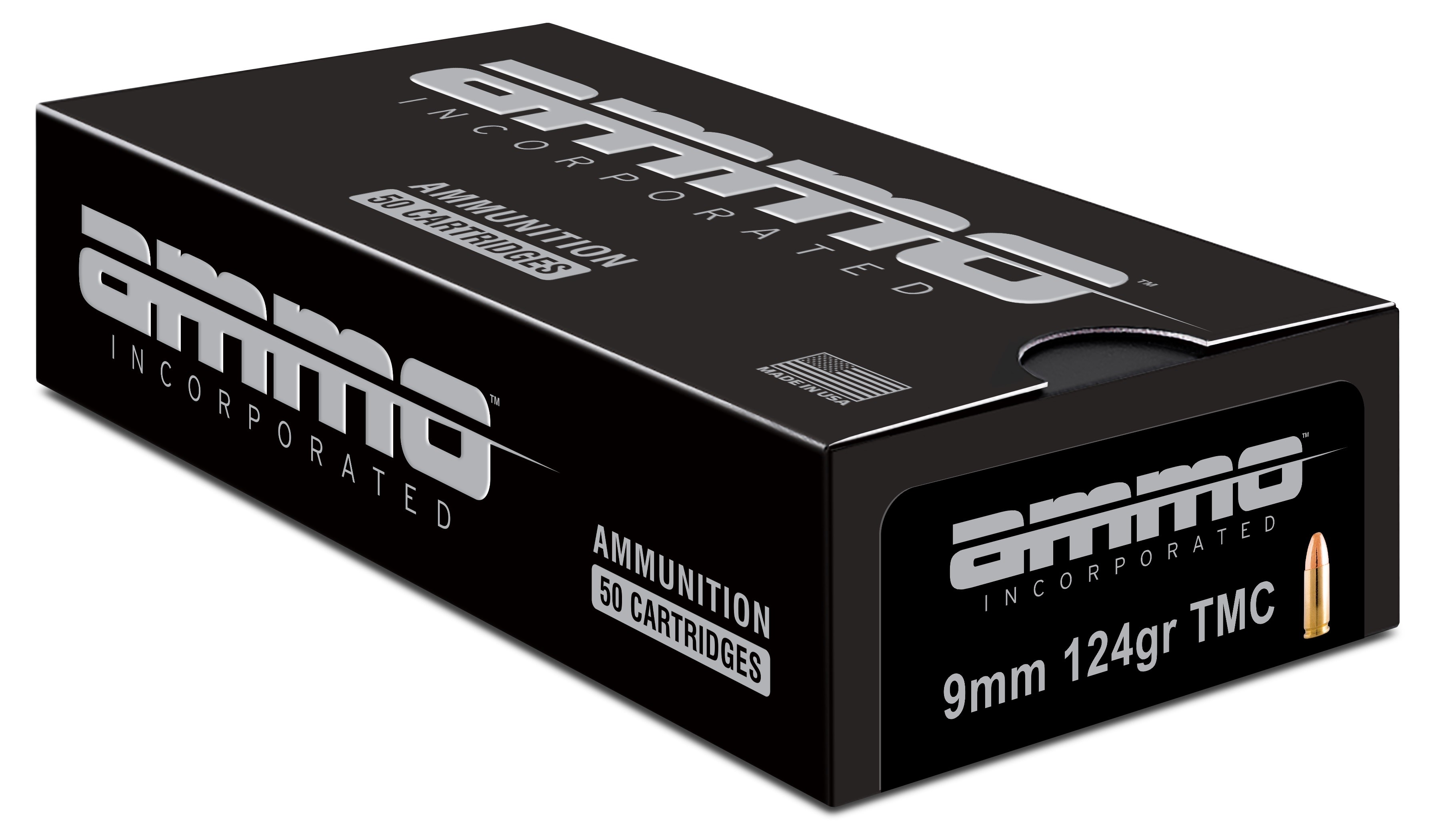 Ammo Inc Signature 9mm Luger Handgun Ammo - 124 Grain TMC 50rd Box 9124TMC-img-0