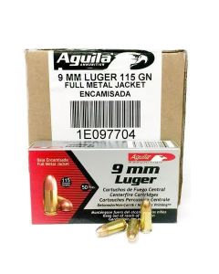 Aguila Ammunition 9mm Luger Handgun Ammo - 115 Grain | FMJ | 1000rd Case