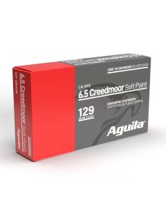 Aguila Ammunition 6.5 CREEDMOOR Rifle Ammo - 129 Grain | Soft Point