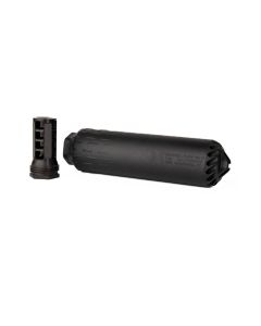 Huxwrx FLOW 762 Ti Suppressor  + Muzzle Break - Black