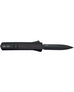 Zastava A7 OTF Knife - Tactical Black Wood | S35VN Dagger Blade