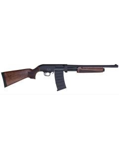 Black Aces Tactical Pro Series M Pump Shotgun - Black | 12ga | 18.5" Barrel | Walnut Furniture