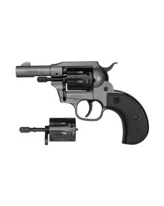 DB SIDEKICK BIRDSHEAD 22LR/WMR, 3" BARREL, 9RD REVOLVER SINGLE/ DOUBLE ACTION, W/ DUAL CYLINDERS ON SWING OUT ARM, DARK GRAY