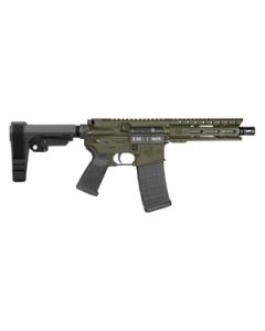 Diamondback Firearms Carbon DB-15 5.56 NATO Semi-Auto Pistol - OD Green | 7" Threaded Barrel | SBA3 Arm Brace |1x30rd Mag