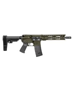 Diamondback Firearms Carbon DB-15 300 BLK Semi-Auto Pistol - OD Green | 10" Threaded Barrel | SBA3 Arm Brace | 1x30rd Mag