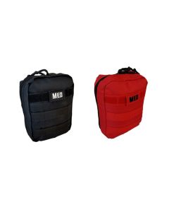 Elite First Aid Tactical IFAK in black and red