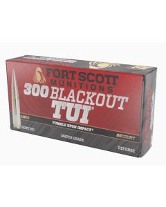 Fort Scott Munitions 300 Blackout Rifle Ammo - 115 gr | TUI | 20rd Box