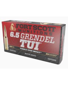 Fort Scott Munitions 6.5 Grendel Rifle Ammo - 123gr | 20rd Box