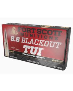 Fort Scott Munitions 8.6 Blackout Rifle Ammo - 235gr | 20rd Box