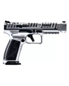 CANIK SFx RIVAL-S Pistol - Chrome | 9mm | 5" Barrel | 2 - 18rd Mag | Optic Cut w/ Co-witness Sights | Steel Frame