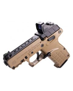 Kel-Tec P17 Pistol - Tan | .22 LR | 3.8" Threaded Barrel | 16rd | Green Dot & Holster