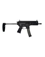 Grand Power Stribog SP9A1 Pistol - Black | 9mm | 8" Threaded Barrel | 30rd | PDW Brace w/ Tailhook