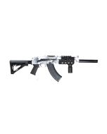 Zastava ZPAP92 AK-47 Rifle - Artic White Camo | 7.62x39 | 16.5" Barrel | Pinned and Welded Muzzle Extension| Magpul CTR Stock