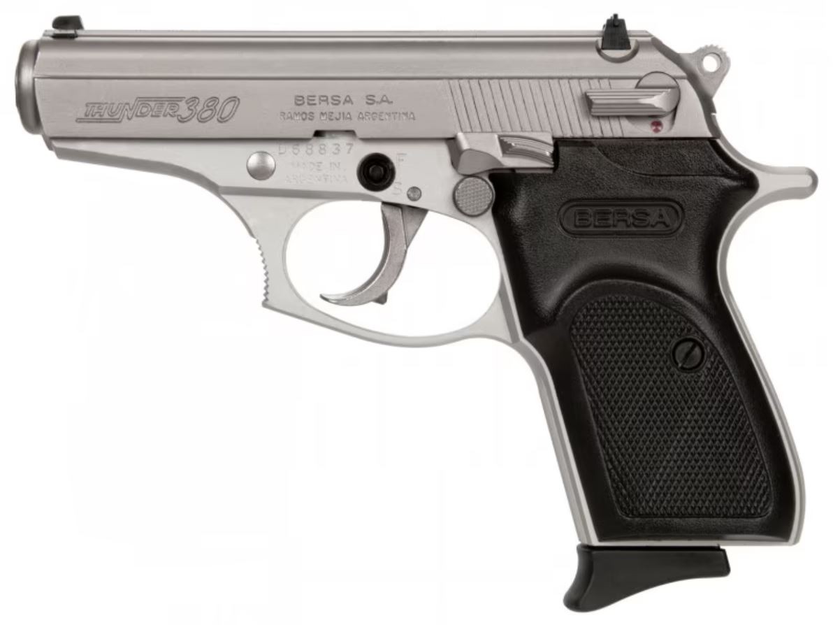 Bersa Thunder 380 Pistol - Black / Nickel | .380 ACP 3.5in. Barrel 8rd ...