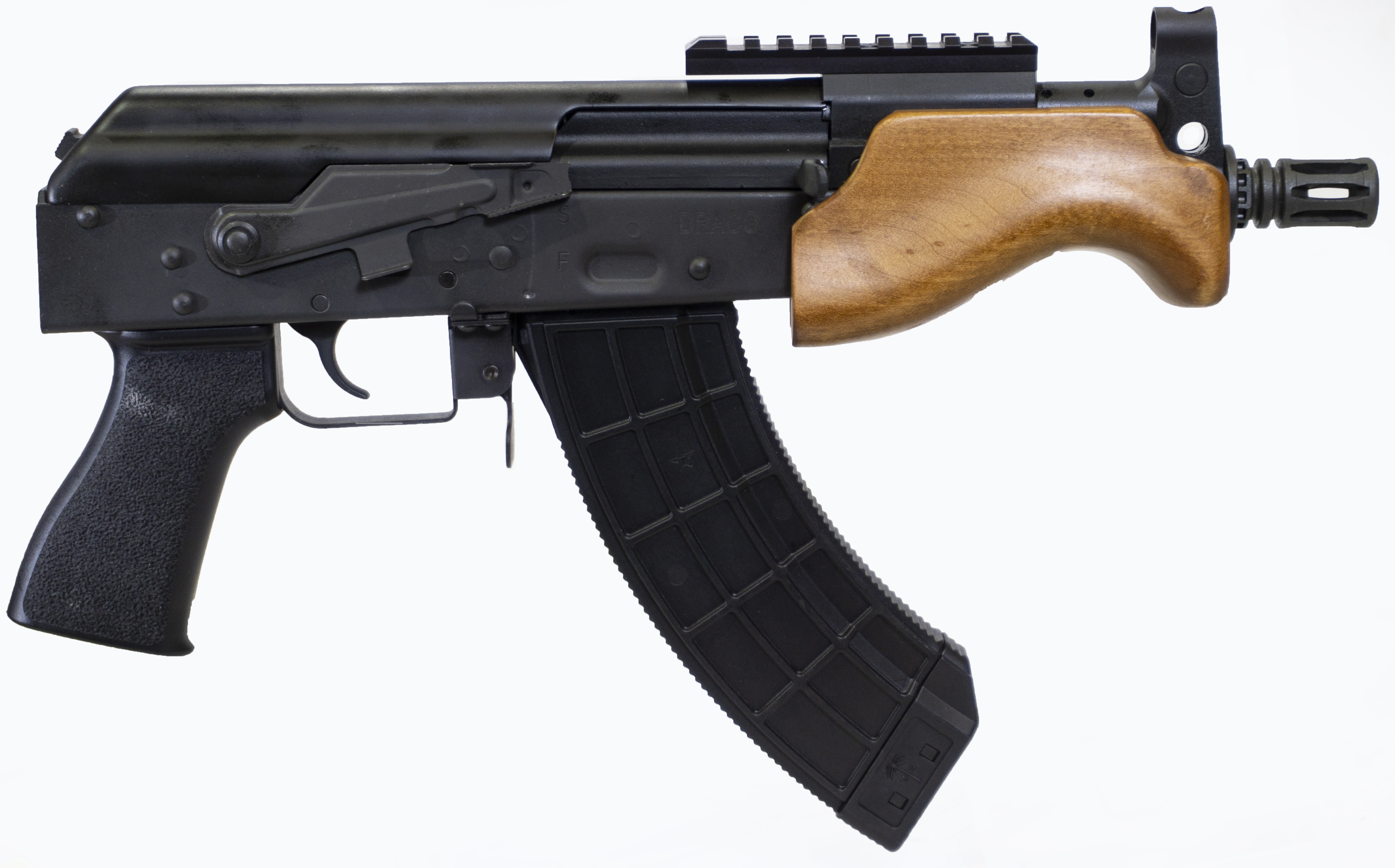 Century Arms VSKA Micro Draco AK-47 Pistol- Black | 7.62x39 6in. Barrel ...